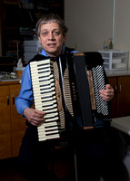 Dr. Tom Ticich with accordion